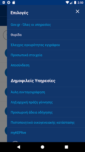Gov.gr Screen 3