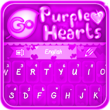 GO Keyboard Purple Hearts icon