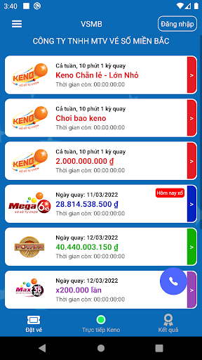 Android application VIETLOTT - VSMB screenshort