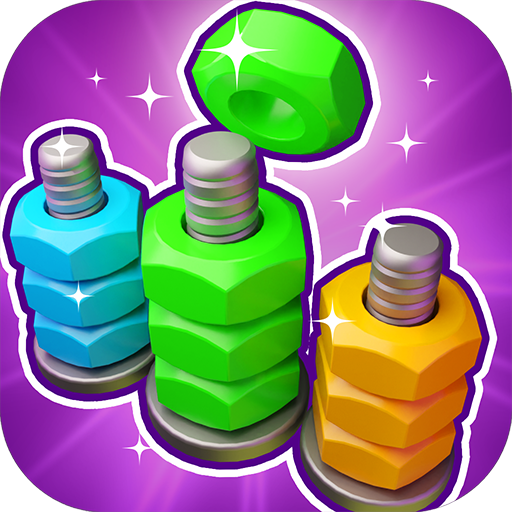 3D Color Nuts: Match Bolt Sort Logo