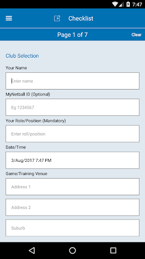 Netball Game Day / Training Ch Screen 2