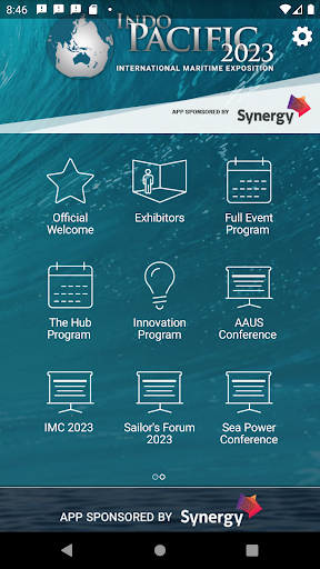 Android application INDO PACIFIC 2023 screenshort