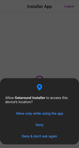 Getaround Installer Screen 2