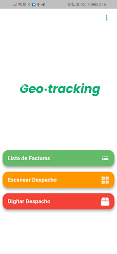 Android application Geo-Tracking screenshort
