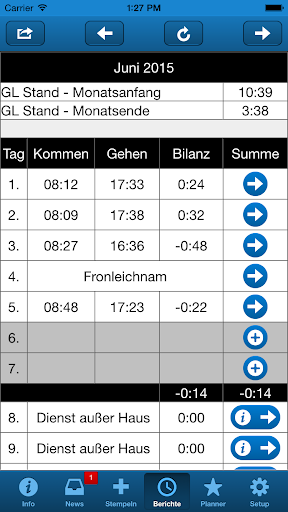 BeachWorktimePRO Screen 3