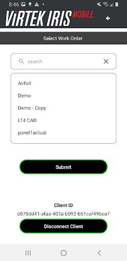 Virtek IRIS Mobile Screen 3