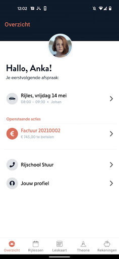 Android application PlanGo LeerlingApp screenshort