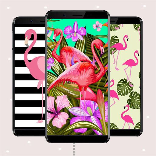 Flamingo Pink Wallpaper logo