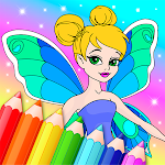 Animated Shining Coloring Book For Little Fairies Apk