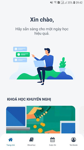 Android application VNPT Elearning Enterprise screenshort