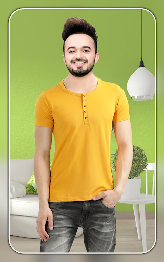 Men T shirt photo suit editor Screen 2