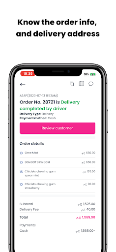 YO driver app Screen 3