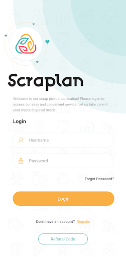 Android application Scraplan- Online Scrap Dealers screenshort