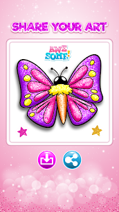Glitter Butterfly Coloring – Learn Colors 7