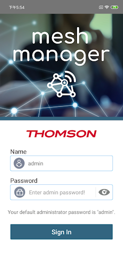 THOMSON MESH MANAGER Screen 2
