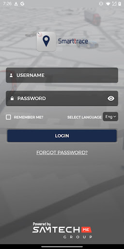 Android application Smarttrace - Fleet Management screenshort