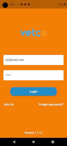 Android application Vetco screenshort
