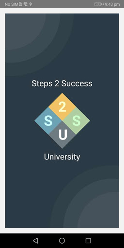 Android application Steps 2 Success University screenshort