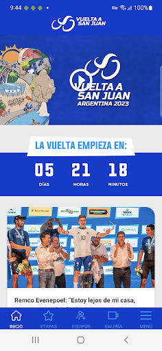 Android application Vuelta a San Juan screenshort