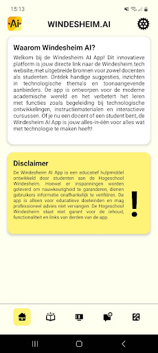Android application Windesheim.AI screenshort