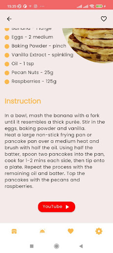 FoodChoose. Meals recipe Screen 3