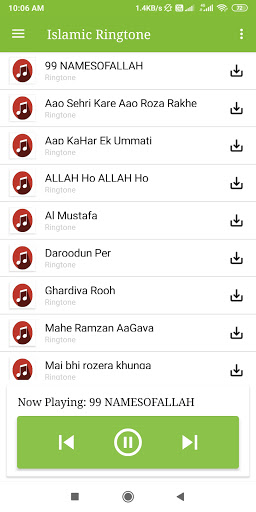 Android application Muslim Ringtone | islamic Ring screenshort