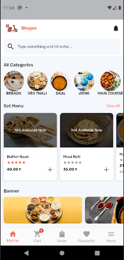 Android application Bhojon screenshort