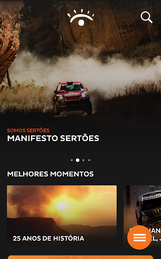 Android application Sertões screenshort