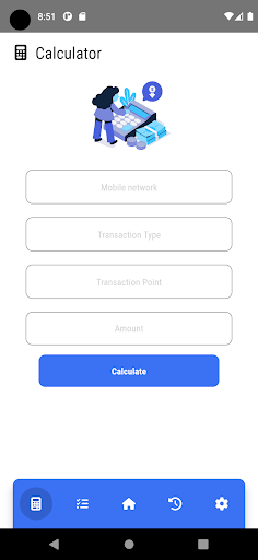 Android application Momo Calculator screenshort