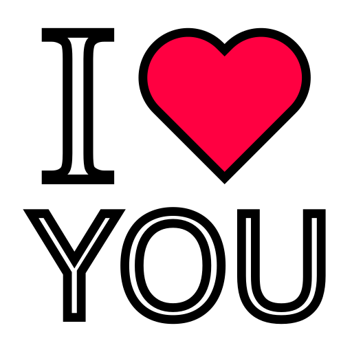 I Love You in 100 languages logo