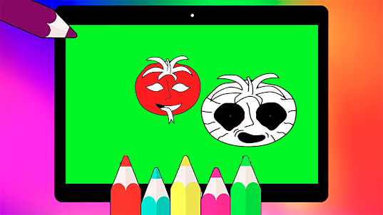 Mr Tomatos coloring game