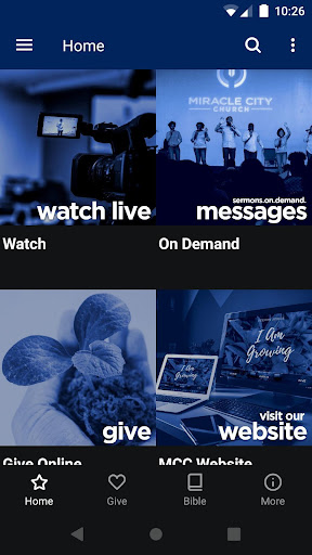 Android application Miracle City Church screenshort
