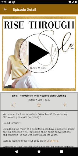 Android application Woman On The Rise screenshort