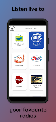 Android application Local Radio Player screenshort