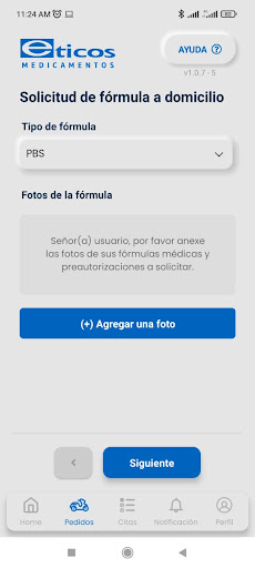 Eticos Medicamentos App Screen 2
