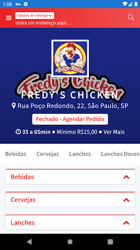 Android application Fredy's Chicken screenshort