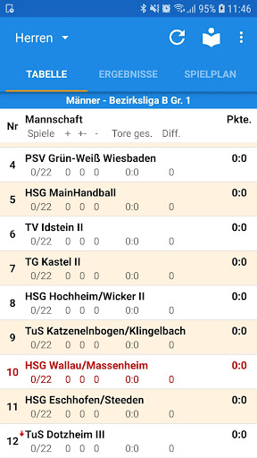 Android application HSG Breckenheim Wallau/Massenh screenshort