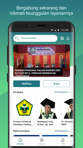 PoltekkesPadang DigitalLibrary Screen 2