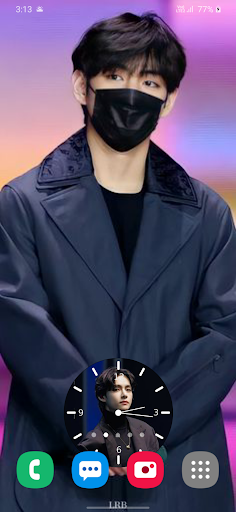 BTS V Clock Wallpapers Screen 3