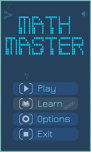 Android application Math Master screenshort