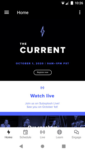 Android application The Current by Subsplash screenshort