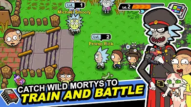 Rick And Morty Pocket Mortys Apps On Google Play - rick and morty theme roblox id