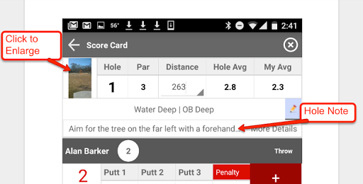 Infinite Disc Golf Scorecard