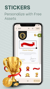 Screenshot 4 Certificate Templates & Maker android