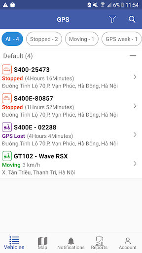 Android application GPS BNam screenshort