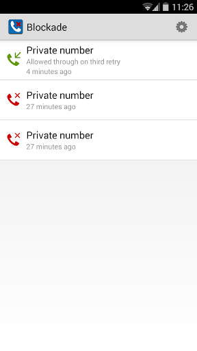 Blockade Private Numbers