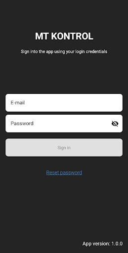 Android application MT Kontrol screenshort