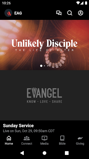 Android application Evangel Wichita screenshort