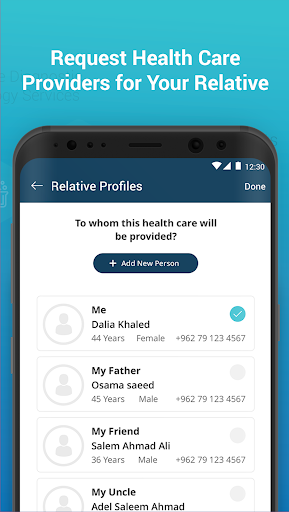 Screenshot of WeCare Seeker