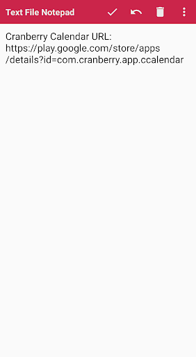 Android application Simple text file notepad screenshort